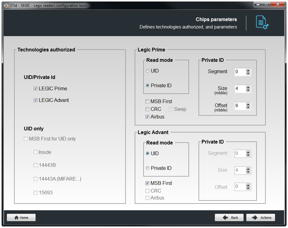 Configuration logiciel STid Segic - étape 6